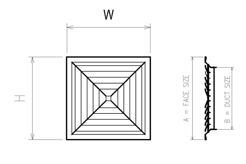 Cửa gió nan khuếch tán SAD 0
