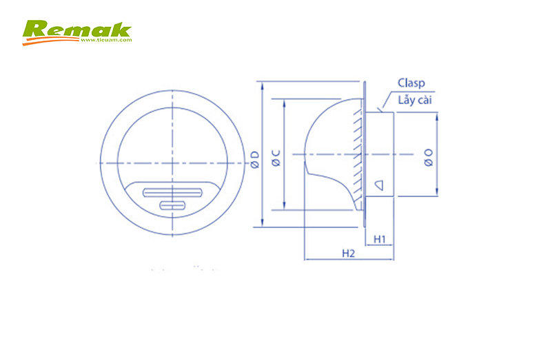Chụp thông hơi Ventcap 1