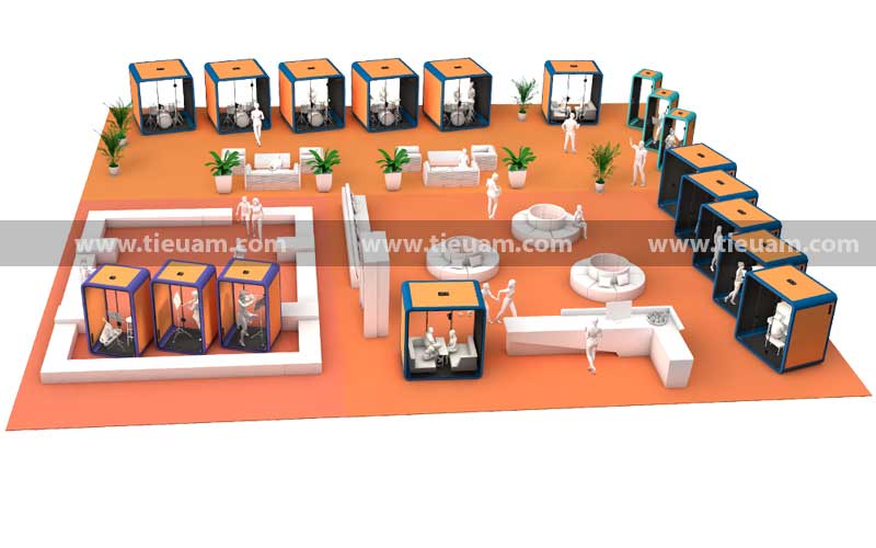 Cabin cách âm Remak® Silence Booth 6