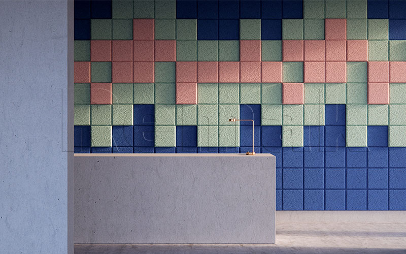 Tấm len gỗ tiêu âm trang trí WoodWool Tiles 4