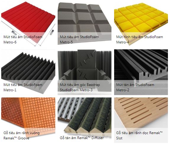 Ảnh vật liệu tiêu âm